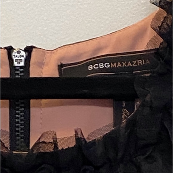 BCBGMaxAzria dress Black and Pink Size 4 Like New - Picture 4 of 5